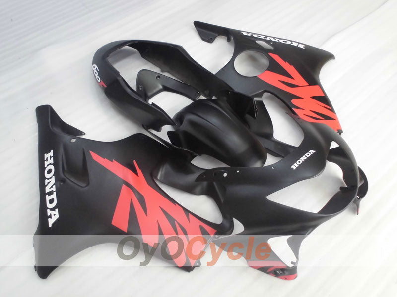 Kit de carénage à injection pour CBR600F4 99-00 - Rouge, noir, mat - Style d'origine #OYO87900117 Image principale du produit