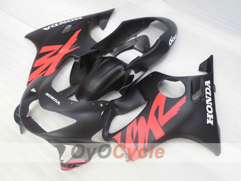 Kit de carénage à injection pour CBR600F4 99-00 - Rouge, noir, mat - Style d'origine #OYO87900117