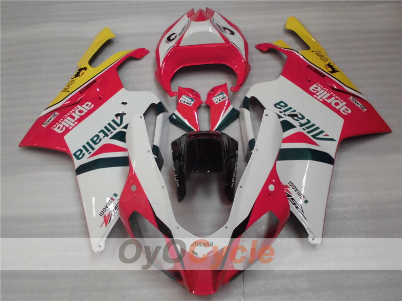 Kit de carénage pour Aprilia RSV1000R 03-06 - Rouge, Blanc - Style usine #OYO87902410
