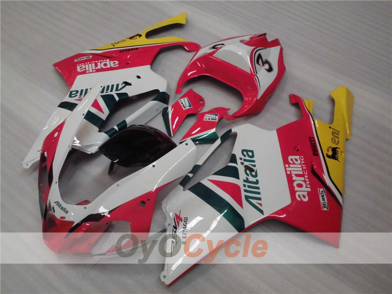 Kit de carénage pour Aprilia RSV1000R 03-06 - Rouge, Blanc - Style usine #OYO87902410