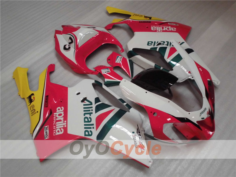 Kit de carénage pour Aprilia RSV1000R 03-06 - Rouge, Blanc - Style usine #OYO87902410