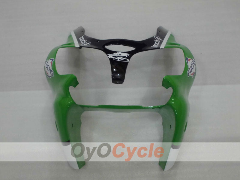 Kit de carénage injecté pour NINJA ZX-6R 00-02 - Vert, noir - Nakano #OYO87901730