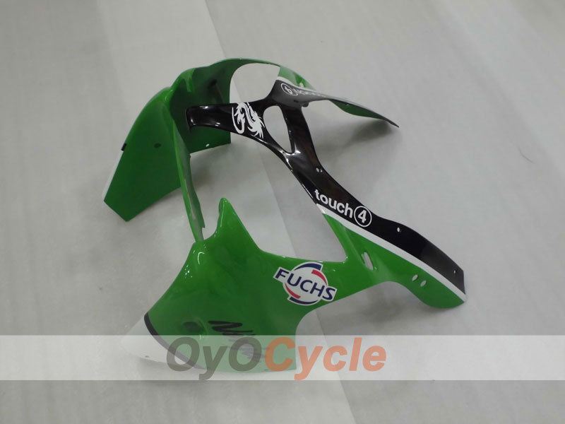 Kit de carénage injecté pour NINJA ZX-6R 00-02 - Vert, noir - Nakano #OYO87901730