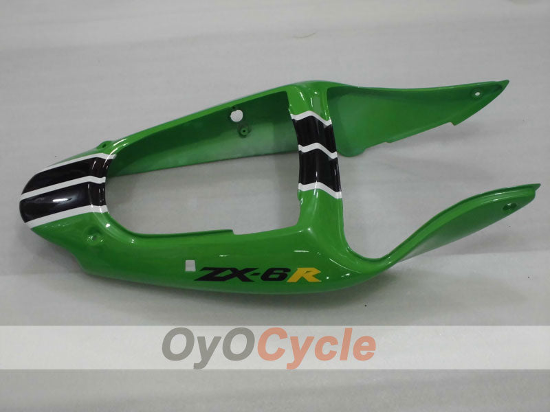 Kit de carénage injecté pour NINJA ZX-6R 00-02 - Vert, noir - Nakano #OYO87901730