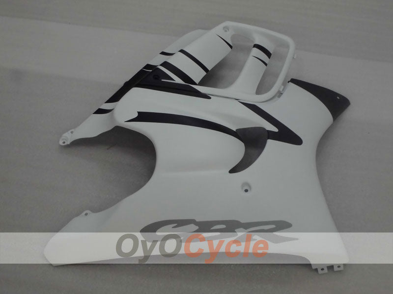 Kit de carénages injectés pour CBR600F3 97-98 - Blanc, noir, mat - Style usine #OYO87900062