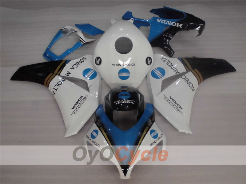 Kit de carénage injecté pour CBR1000RR 08-11 - Bleu, Blanc - Konica Minolta #OYO87900691