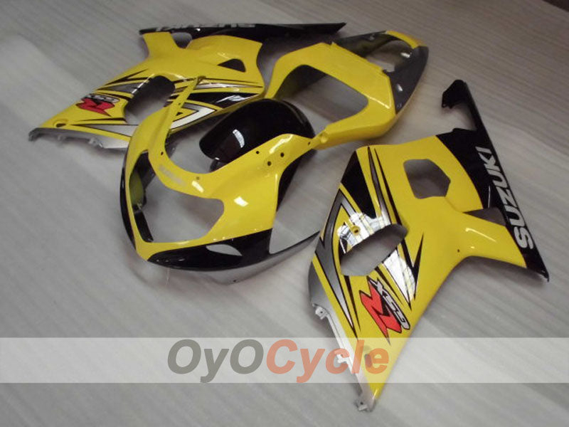 Kit de carénage à injection pour GSX R750 00-03 - Jaune, noir - Style d'usine #OYO87905149