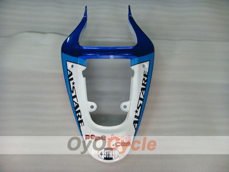 Kit de carénage à injection pour GSX R1000 00-02 - Bleu, Blanc - Dark Dog, MOTUL #OYO87905215