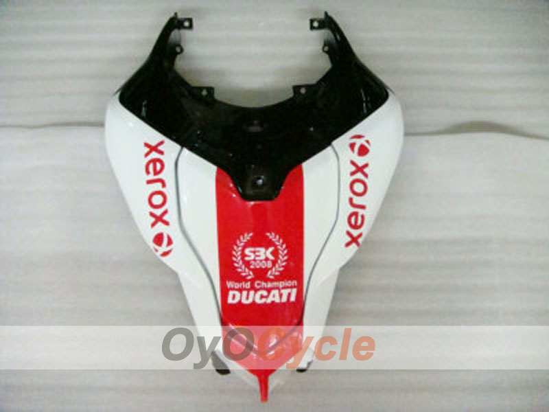 Kit de carénage à injection pour Ducati 1098 07-09 - Rouge, Blanc - Xerox #OYO87902232