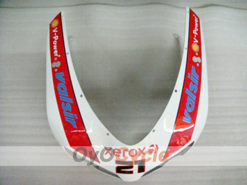 Kit de carénage à injection pour Ducati 1098 07-09 - Rouge, Blanc - Xerox #OYO87902232