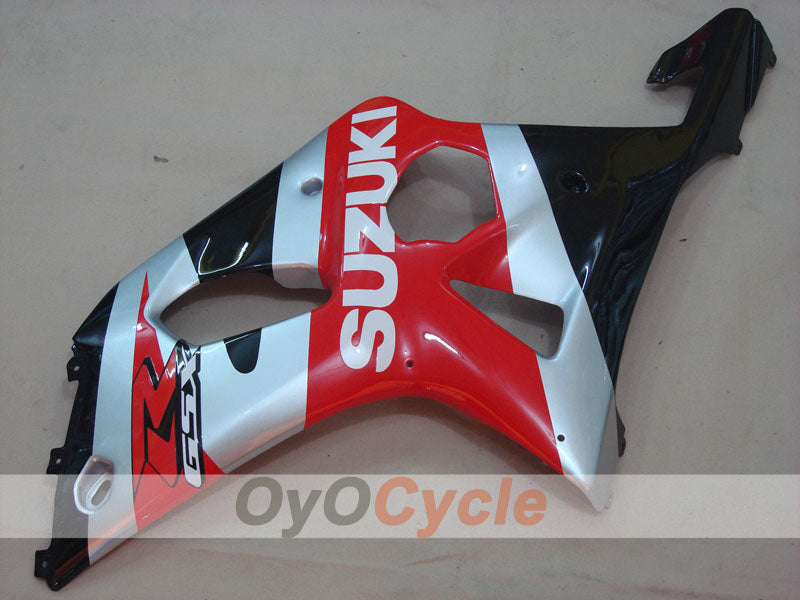 Kit de carénage injecté pour GSX R1000 00-02 - Rouge, noir - Style d'origine #OYO87901758