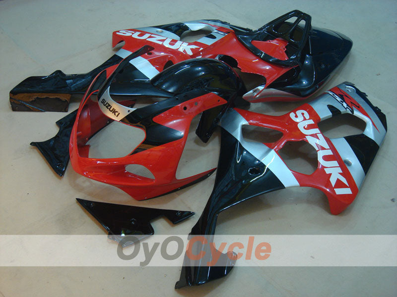 Kit de carénage injecté pour GSX R1000 00-02 - Rouge, noir - Style d'origine #OYO87901758 Image principale du produit