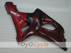 Kit de carénage à injection pour GSX R750 00-03 - Rouge, Noir - Flame #OYO87901054