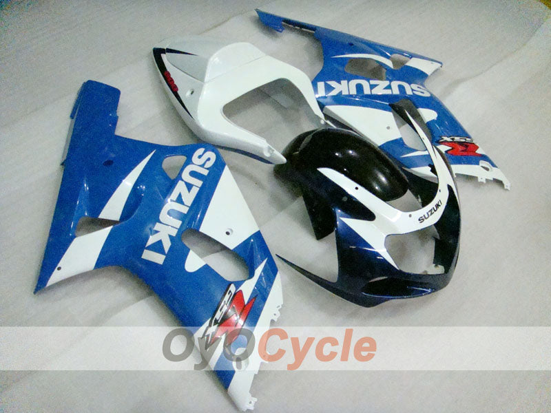Kit de carénage à injection pour GSX R600 01-03 - Bleu, Blanc, Noir - Style d'origine #OYO87905095