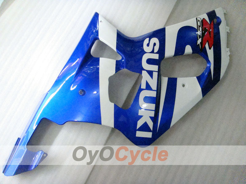 Kit de carénage à injection pour GSX R750 00-03 - Bleu, blanc - Style d'origine #OYO87901109
