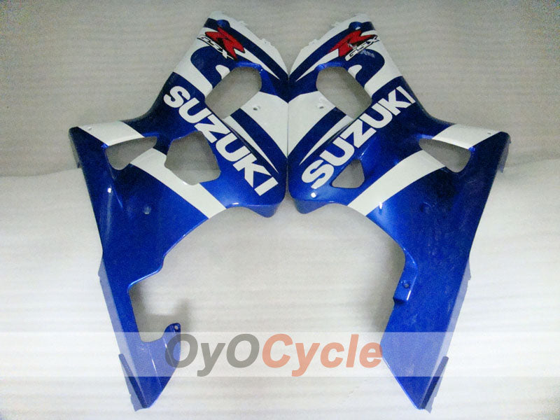Kit de carénage à injection pour GSX R750 00-03 - Bleu, blanc - Style d'origine #OYO87901109