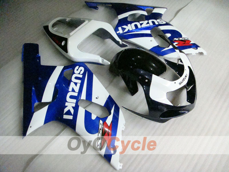 Kit de carénage à injection pour GSX R750 00-03 - Bleu, blanc - Style d'origine #OYO87901109