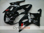 Kit de carénage à injection pour GSX R600 01-03 - Noir - Style usine #OYO87901118