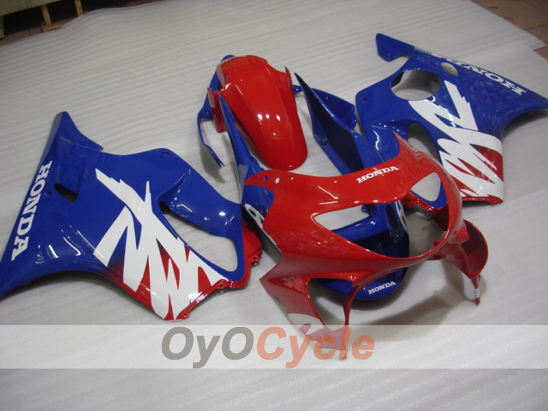 Kit de carénage à injection pour CBR600F4 99-00 - Rouge, Bleu - Style usine #OYO87900131 Image principale du produit