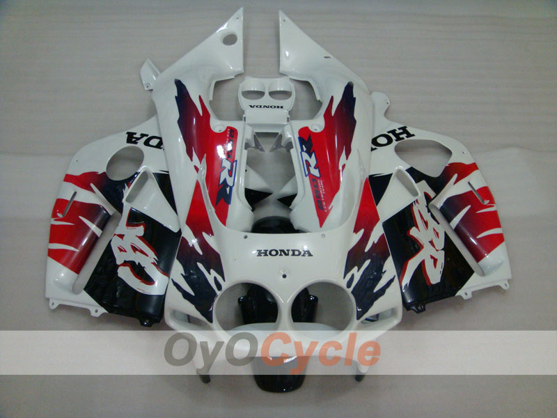 Kit de carénages d'injection pour CBR250RR 88-89 - Rouge, Blanc - Style usine #OYO87904756