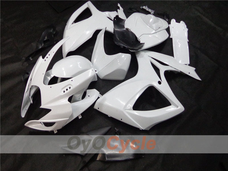 Kit de carénages injectés non peints pour GSX R600 06-07 - Blanc - Style d'origine #OYO87902482 Image principale du produit