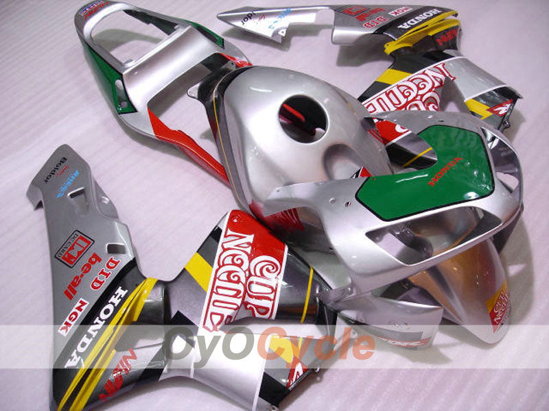 Kit de carénage injecté pour CBR600RR 03-04 - Rouge, Argent - Cup Needle #OYO87900223 Image principale du produit