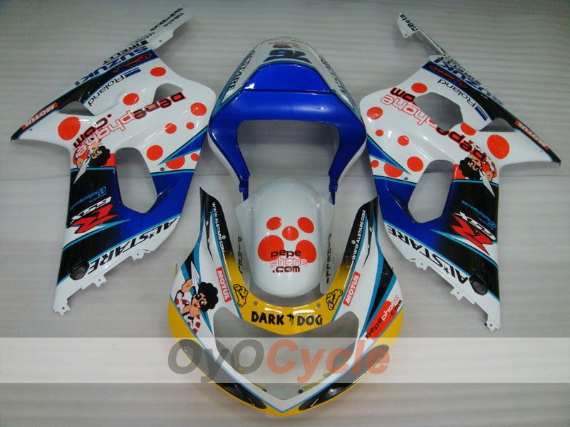 Kit de carénage à injection pour GSX R750 00-03 - Bleu, Blanc - Dark Dog #OYO87901029 Image secondaire du produit