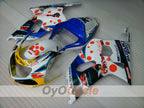 Kit de carénages à injection pour GSX R600 01-03 - Bleu, Blanc - Dark Dog #OYO87901035