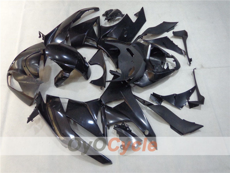 Kit de carénage injecté non peint pour NINJA ZX-6R 09-12 - noir - style usine #OYO87902473