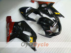 Kit de carénage à injection pour GSX R1000 00-02 - Rouge, Noir - Style usine #OYO87905179