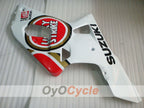 Kit de carénage injecté pour GSX R1000 00-02 - Rouge, blanc - Lucky Strike #OYO87901738