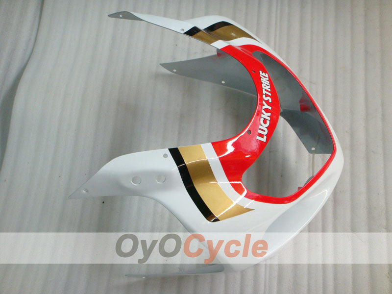 Kit de carénage injecté pour GSX R1000 00-02 - Rouge, blanc - Lucky Strike #OYO87901738