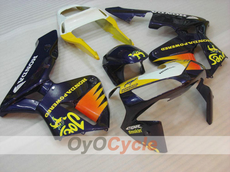 Kit de carénages à injection pour CBR600RR 03-04 - Jaune, violet - Camel #OYO87902504 Image principale du produit