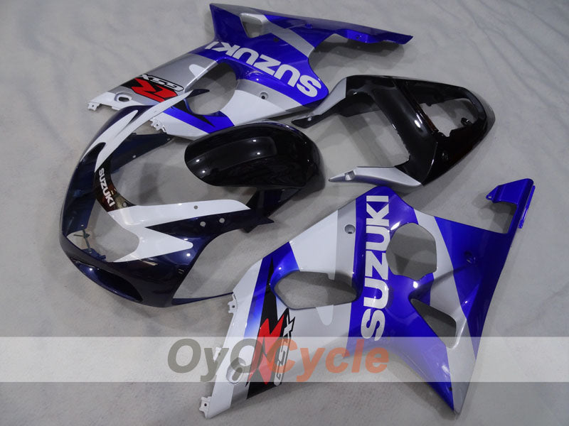 Kit de carénage injecté pour GSX R1000 00-02 - Bleu, noir - Style d'origine #OYO87905130