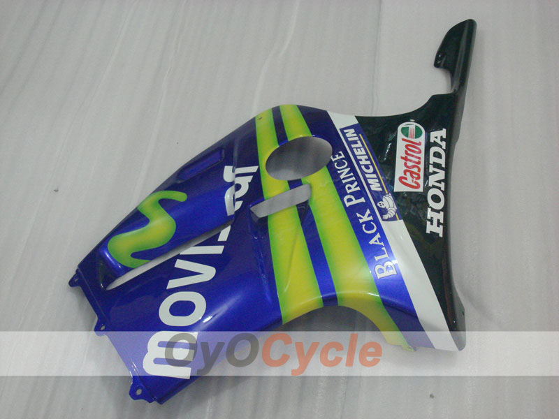 Kit de carénage à injection pour CBR250RR 88-89 - Jaune, bleu - Movistar #OYO87902896