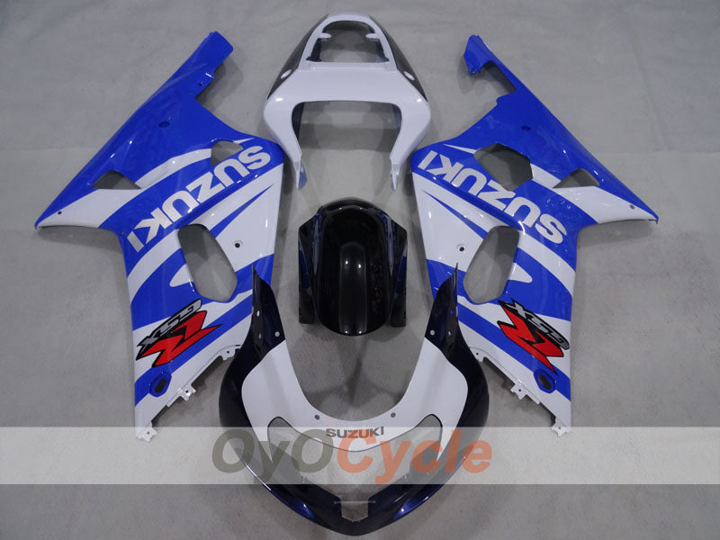 Kit de carénage à injection pour GSX R1000 00-02 - Bleu, Noir - Style usine #OYO87905222