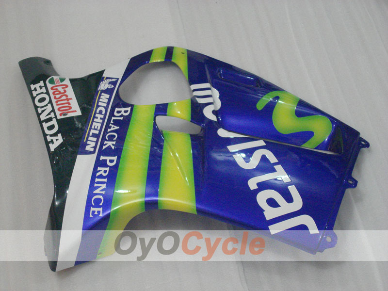 Kit de carénage à injection pour CBR250RR 88-89 - Jaune, bleu - Movistar #OYO87902896