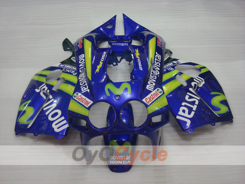Kit de carénage à injection pour CBR250RR 88-89 - Jaune, bleu - Movistar #OYO87902896 Image secondaire du produit