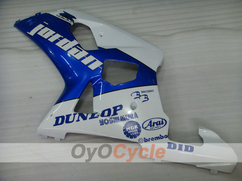 Kit de carénage à injection pour GSX R750 00-03 - Bleu, Blanc - Jordan #OYO87901056