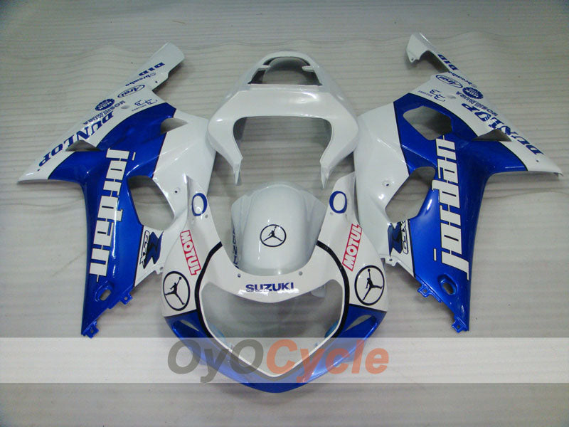 Kit de carénage à injection pour GSX R1000 00-02 - Bleu, Blanc - DUNLOP #OYO87905226 Image secondaire du produit