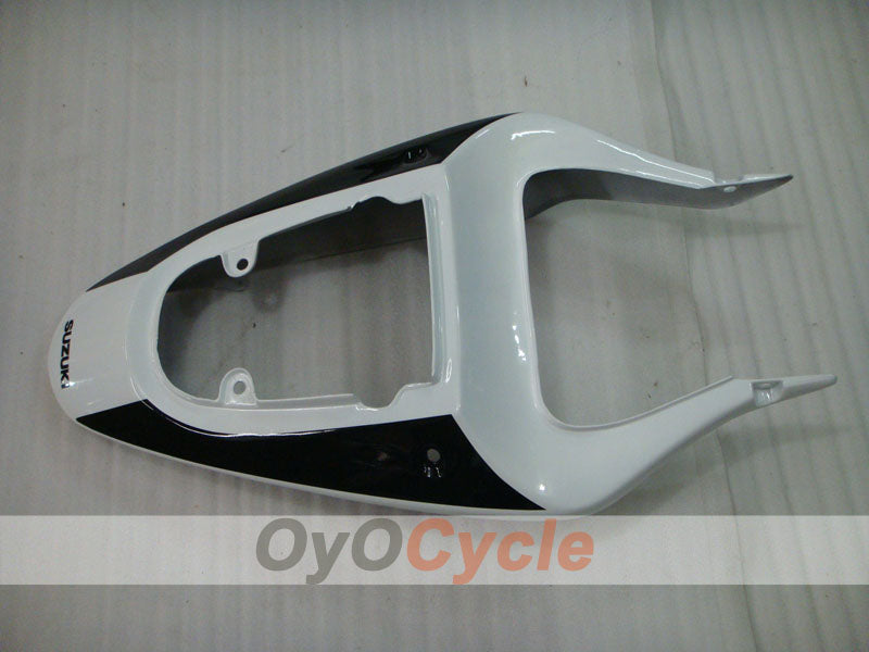 Kit de carénage à injection pour GSX R750 00-03 - Blanc, noir, argenté - Style d’origine #OYO87905159