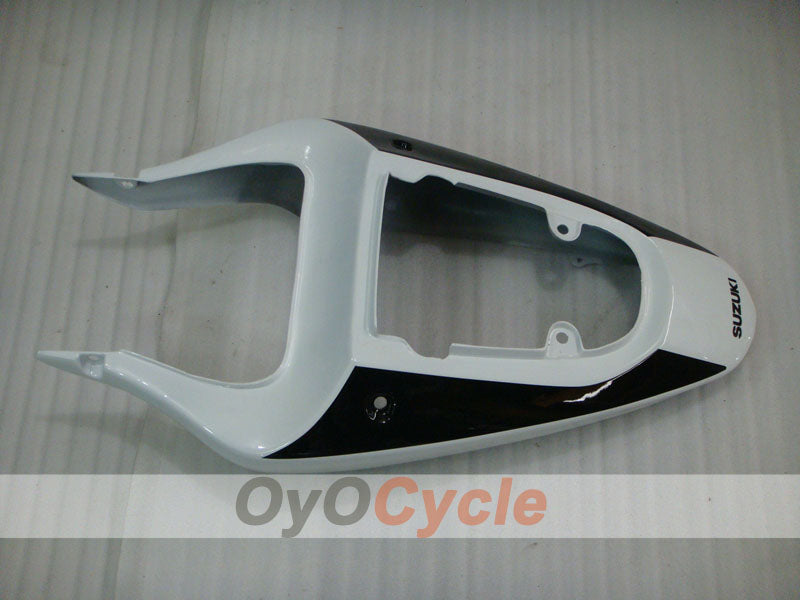 Kit de carénage à injection pour GSX R750 00-03 - Blanc, noir, argenté - Style d’origine #OYO87905159