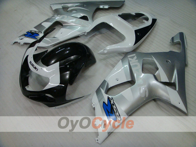 Kit de carénage à injection pour GSX R1000 00-02 - Blanc, Noir, Argent - Style d'origine #OYO87905205 Image principale du produit
