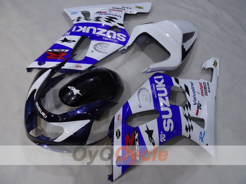 Kit de carénage injecté pour GSX R750 00-03 - Bleu, blanc - MICHELIN #OYO87905137 Image secondaire du produit