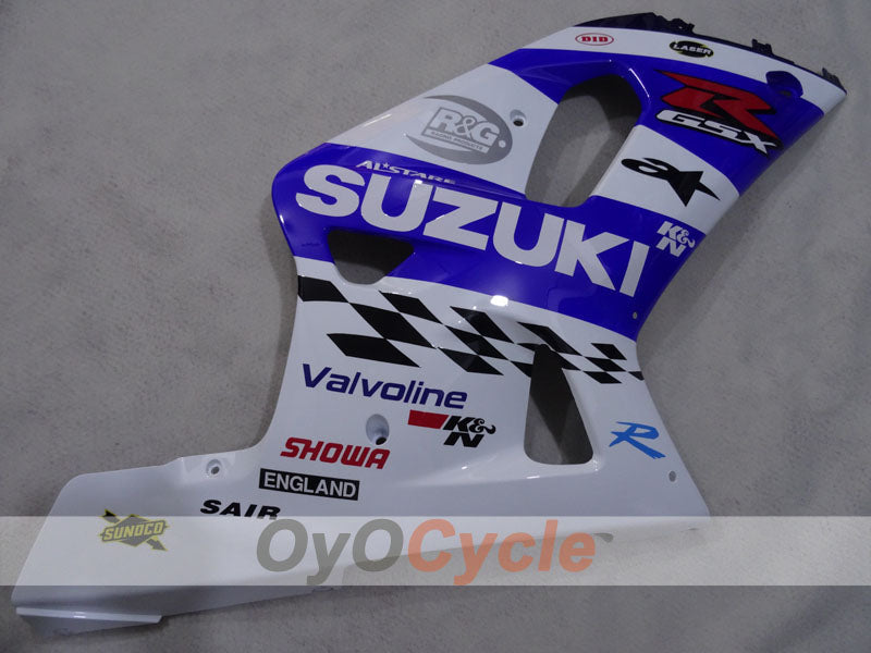 Kit de carénage injecté pour GSX R750 00-03 - Bleu, blanc - MICHELIN #OYO87905137