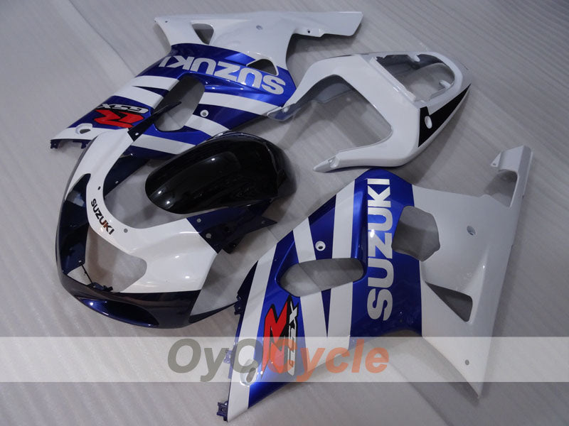 Kit de carénage à injection pour GSX R1000 00-02 - Bleu, Blanc - Style usine #OYO87905219 Image principale du produit