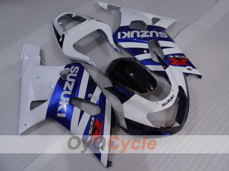 Kit de carénage à injection pour GSX R1000 00-02 - Bleu, Blanc - Style usine #OYO87905219