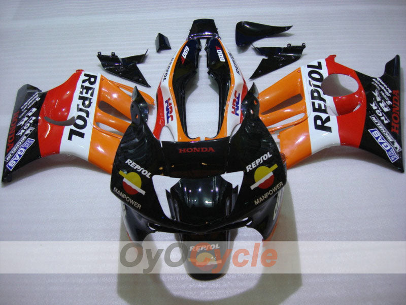 Kit de carénage à injection pour CBR600F3 95-96 - Orange, Noir - Repsol #OYO87902761 Image secondaire du produit