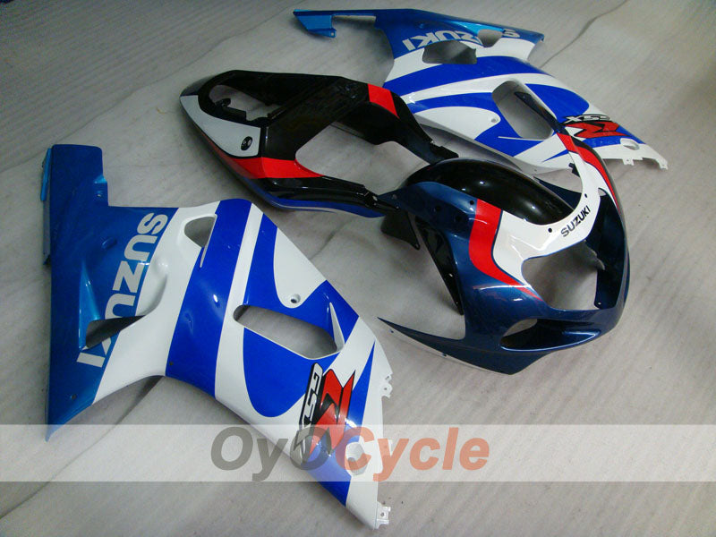 Kit de carénage à injection pour GSX R750 00-03 - Bleu, Blanc - Style usine #OYO87905123 Image secondaire du produit