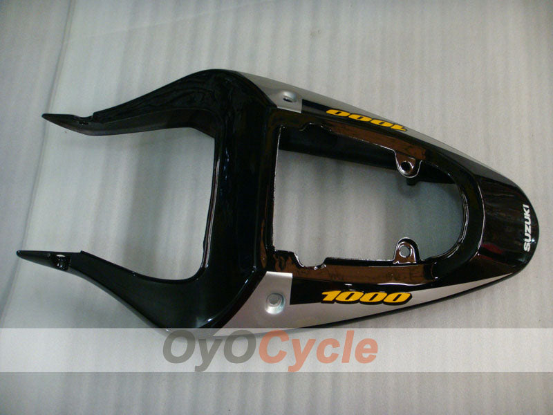 Kit de carénage à injection pour GSX R1000 00-02 - Noir, argent - Style d'origine #OYO87901772